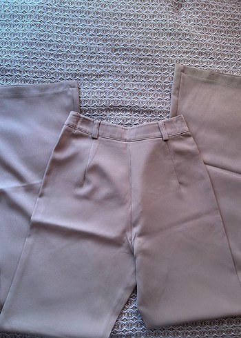 Bej Kadın Kumaş Pantolon - Görsel 3