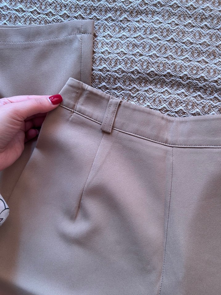 Bej Kadın Kumaş Pantolon - Görsel 4