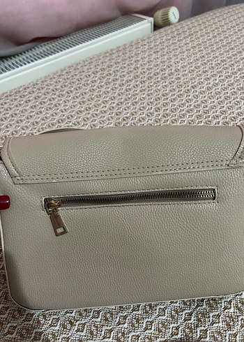 Bej Deri Kadın kol çantası - Görsel 4