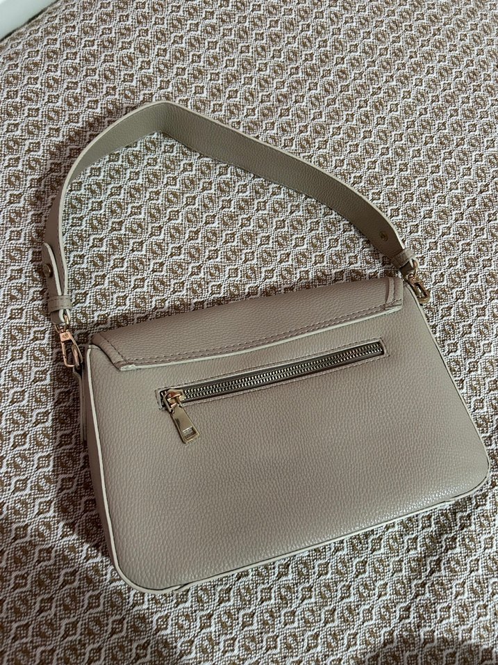 Bej Deri Kadın kol çantası - Görsel 3