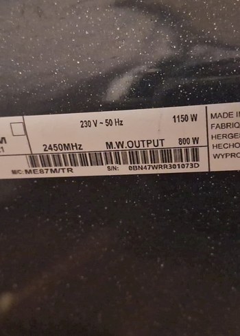 Samsung Gri Mikrodalga Fırın - Görsel 5