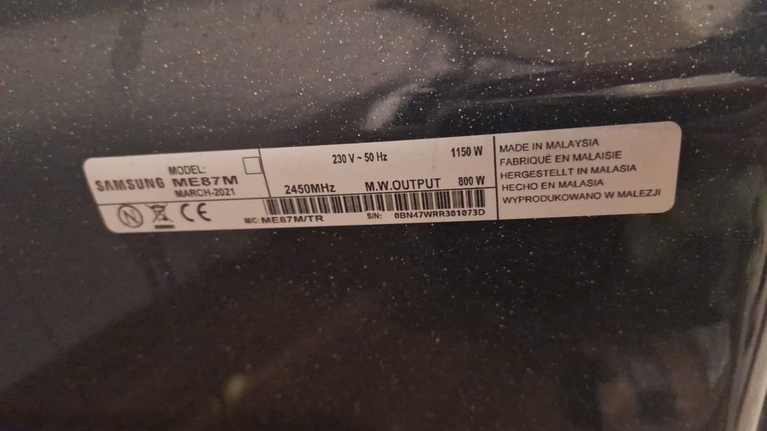 Samsung Gri Mikrodalga Fırın - Görsel 5