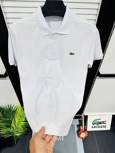 Lacoste beyaz renk polo yaka tişört