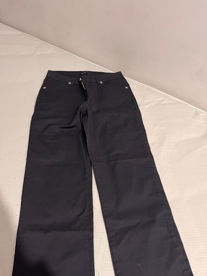 Düz Kesim Gri kumaş Kadın Pantolon - Görsel 3