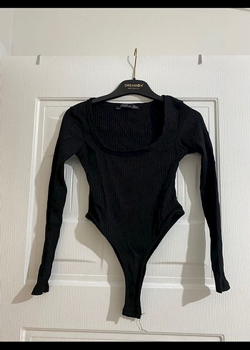Siyah Uzun Kollu Kadın Body