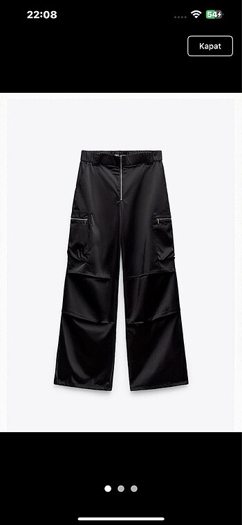 Zara saten pantolon
