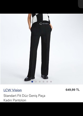 LCW Vision Siyah Kadın Standart Fit Pantolon