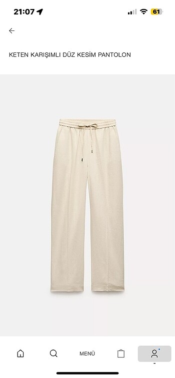 Zara keten pantolon