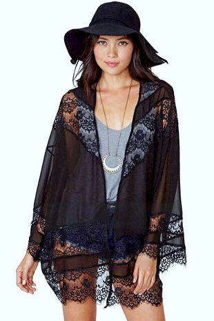 Pull and Bear Pull & Bear 38 beden Siyah kimono