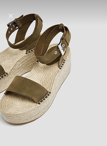 39 Beden Pull and Bear espadril sandalet