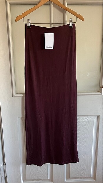 s Beden Bershka maxi bordo etek