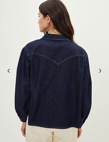 m Beden lacivert Renk LCW indigo denim gömlek