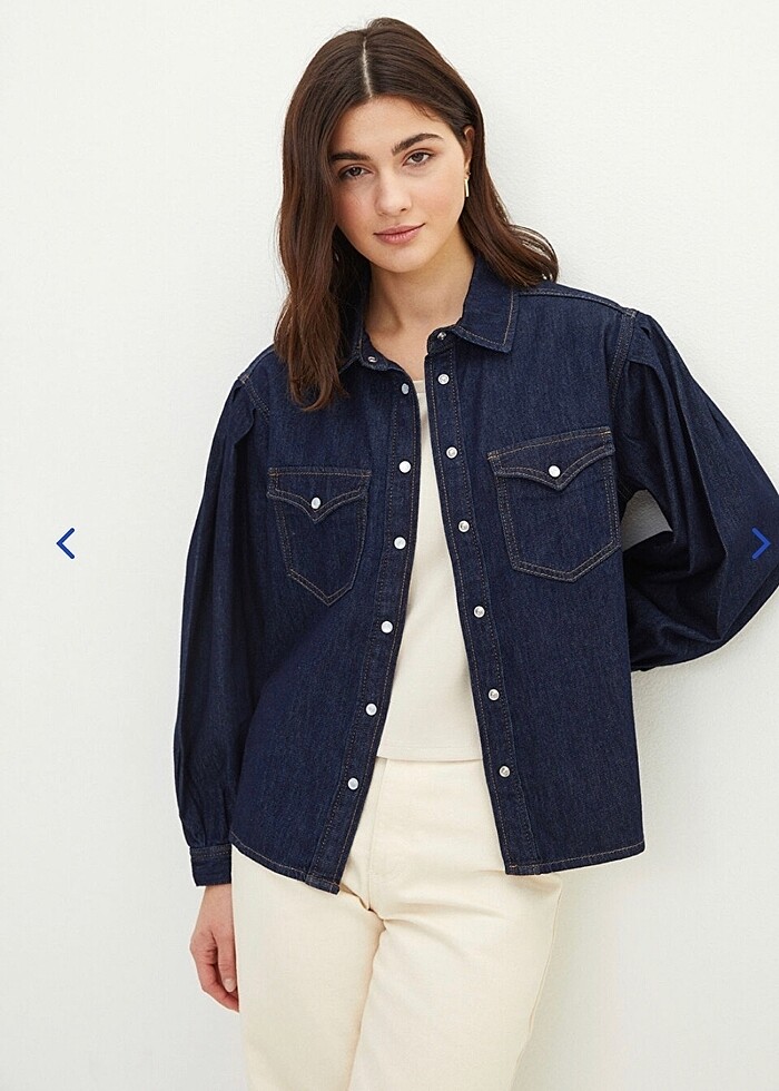 LCW indigo denim gömlek - Görsel 2