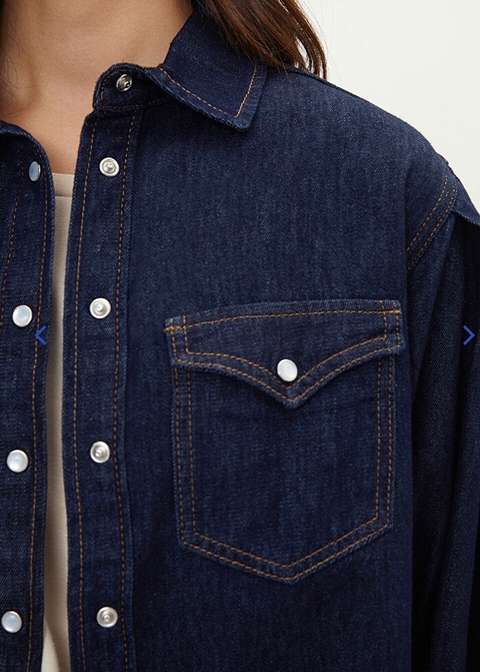 LCW indigo denim gömlek - Görsel 3