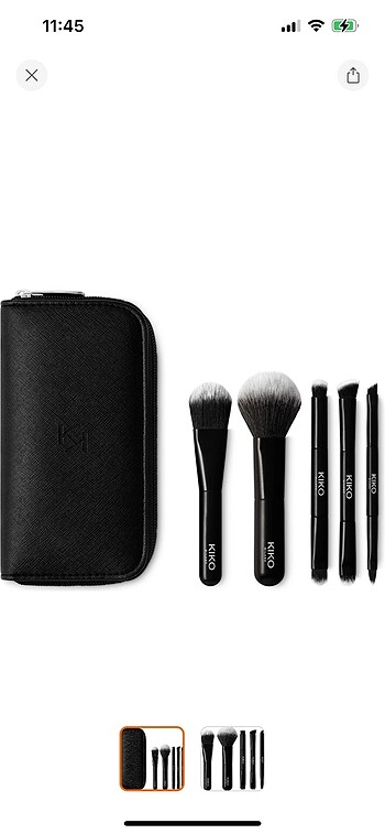 Kiko Milano makyaj fırçası- travel brush set