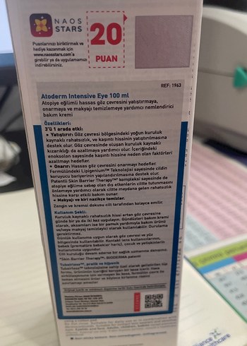 Atoderm Intensive Eye 3'ü 1 Arada Göz Kremi 100 ml - Görsel 2