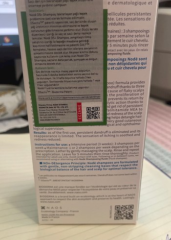 Bioderma Nodé DS+ Yoğun Kepek Şampuanı 125ml - Görsel 2