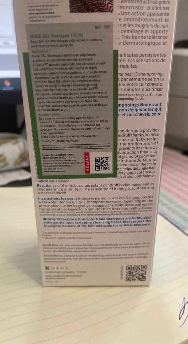 Bioderma Nodé DS+ Yoğun Kepek Şampuanı 125ml - Görsel 2