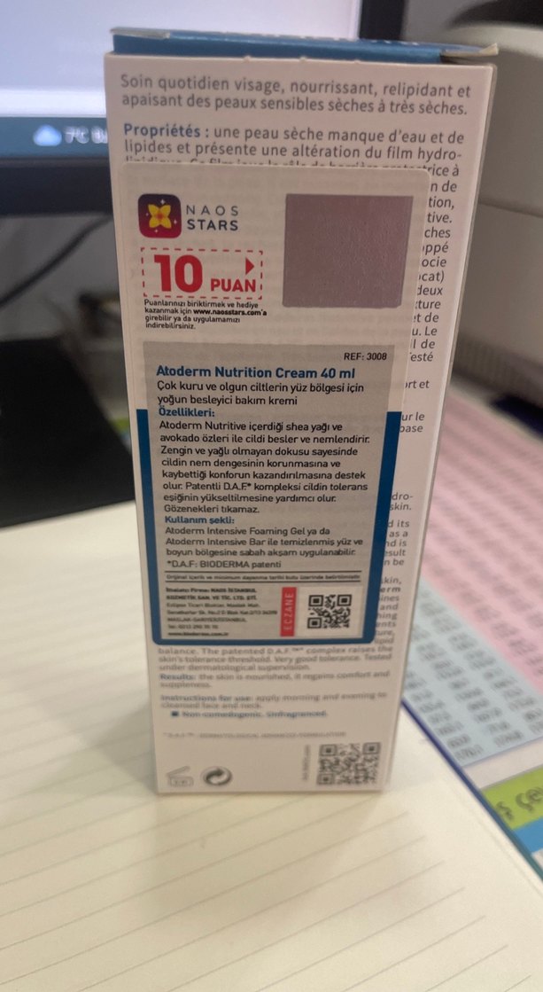 Bioderma Atoderm Nutritive Yüz Kremi 40ml - Görsel 2