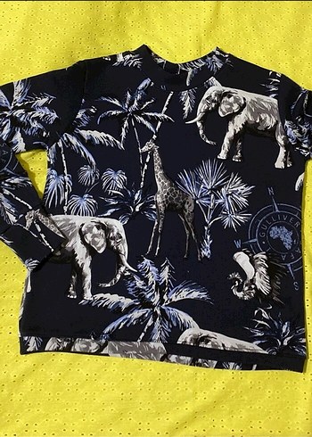 Bohem Tarzı Erkek Çocuk Baskılı Sweatshirt - Görsel 2