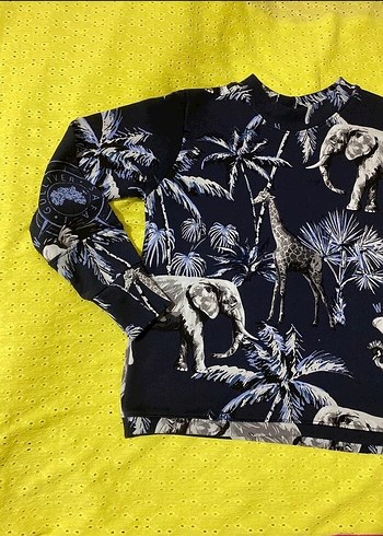 Bohem Tarzı Erkek Çocuk Baskılı Sweatshirt - Görsel 4