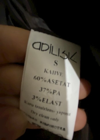 Kahverengi saten Kadın Düğmeli Blazer Ceket - Görsel 8