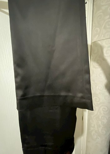 Kahverengi saten Kadın Düğmeli Blazer Ceket - Görsel 7