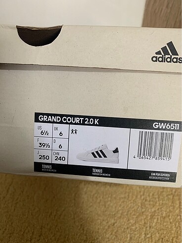 39 Beden Adidas spor ayakkabı