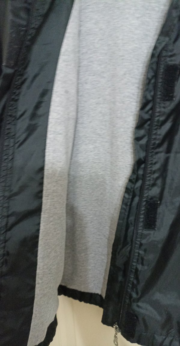 Fermuarlı Siyah Kadın yağmurluk - Görsel 2