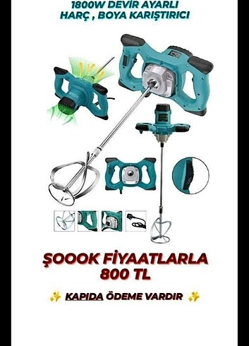 Makita mikser karıştırıcı 2000w devir ayarlı 