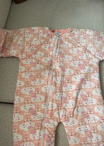 Kız Çocuk Fermuarlı Pembe Polar Tulum