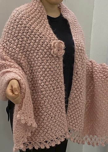 Kız Çocuk Bohem Örgü Panço - Görsel 3