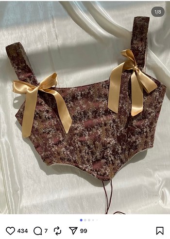 Bordo Bağcıklı Bohem Midi Büstiyer