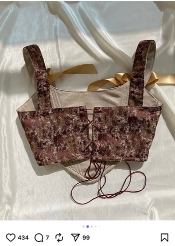 Diğer Bordo Bağcıklı Bohem Midi Büstiyer