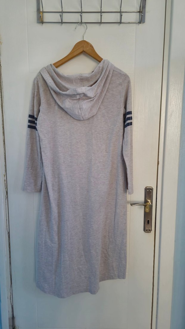 Gri Uzun Kollu Hamile Tişörtü - Görsel 2