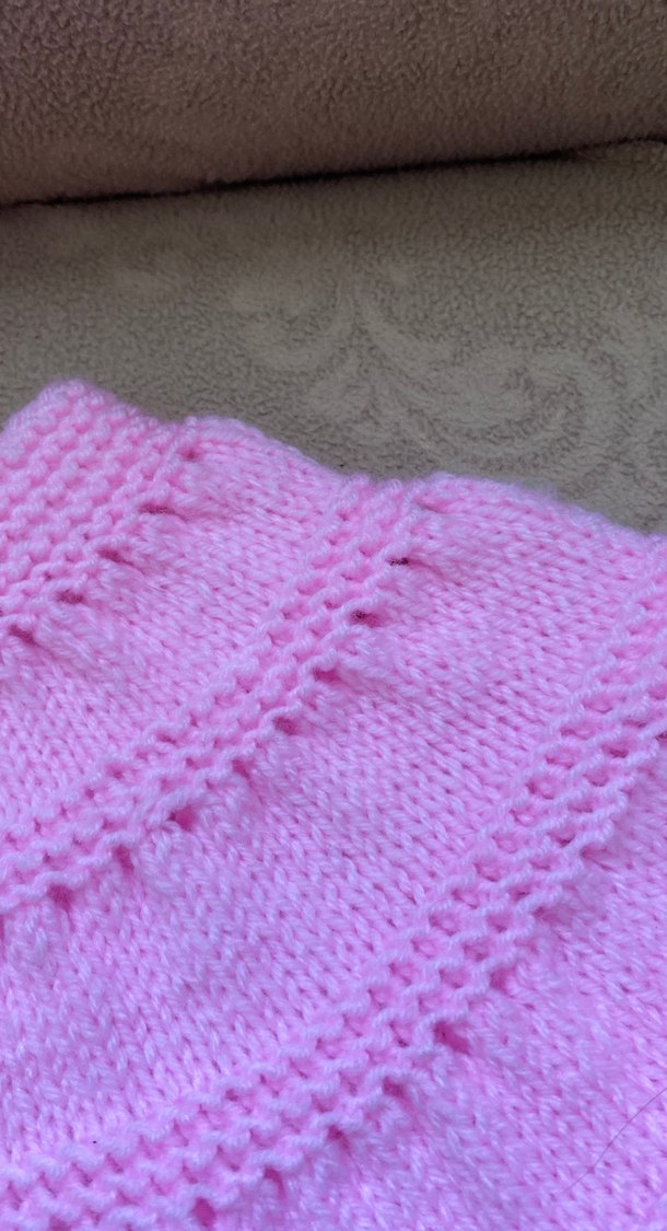 Kız Çocuk Pembe Örgü Kolsuz Hırka - Görsel 4