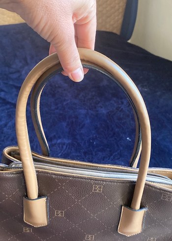 Kahverengi Baskılı Deri Kadın Çanta - Görsel 3