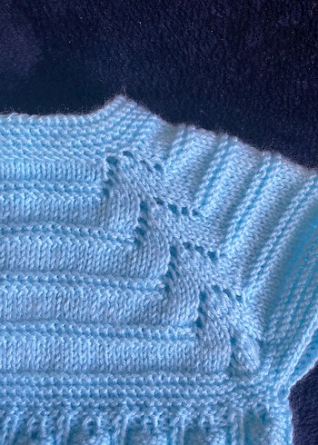 Örgü bebek yelek - Görsel 5