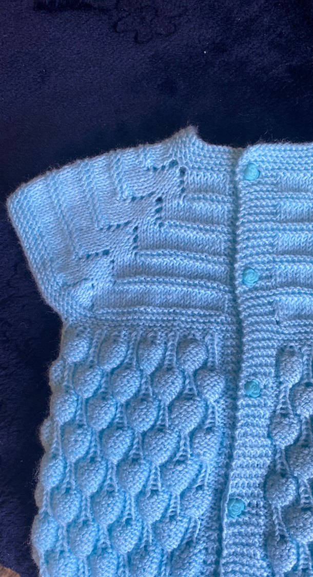 Örgü bebek yelek - Görsel 2