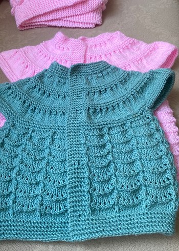 Kız Çocuk Bohem Stilde Kolsuz Örgü yelek - Görsel 5