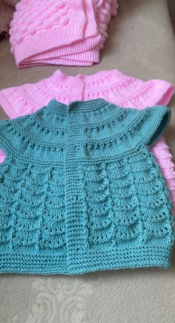 Kız Çocuk Bohem Stilde Kolsuz Örgü yelek - Görsel 5