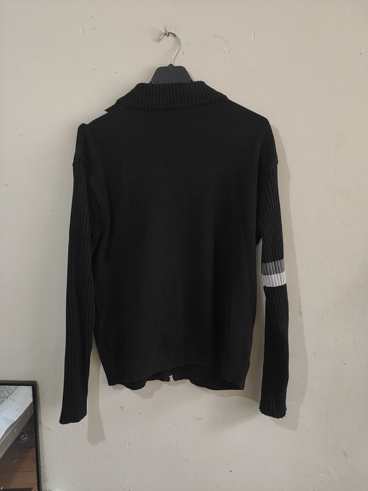 Gri Fermuarlı Erkek Spor Triko - Görsel 3