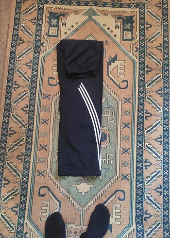 Fermuarlı Siyah Kadın Eşofman Altı - Görsel 3