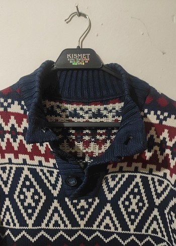 Erkek Bohem Örgü Kazak - Görsel 5