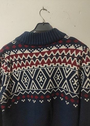 Erkek Bohem Örgü Kazak - Görsel 3