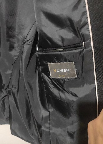 Düğmeli Siyah Erkek Ofis Takım Elbise Ceketi - Görsel 3