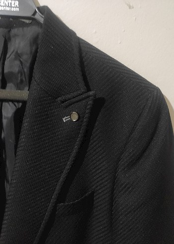 Düğmeli Siyah Erkek Ofis Takım Elbise Ceketi - Görsel 2