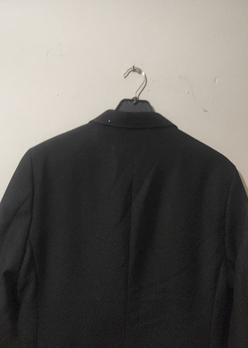 Düğmeli Siyah Erkek Ofis Takım Elbise Ceketi - Görsel 6