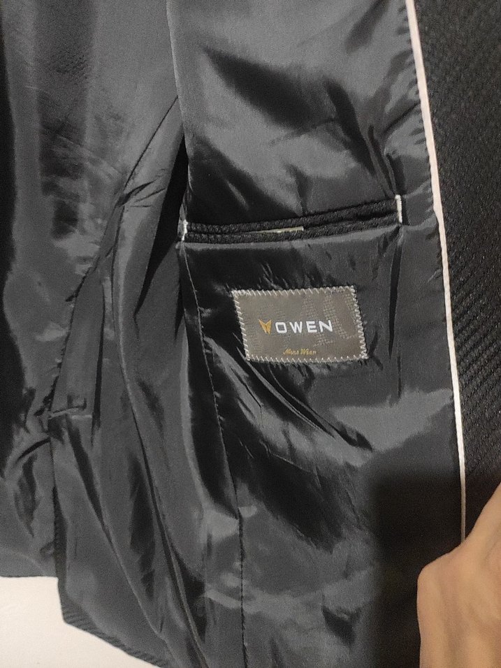 Düğmeli Siyah Erkek Ofis Takım Elbise Ceketi - Görsel 3