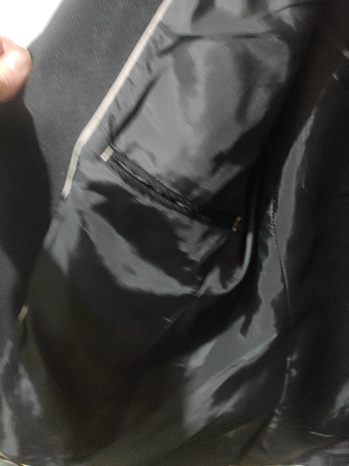 Düğmeli Siyah Erkek Ofis Takım Elbise Ceketi - Görsel 5